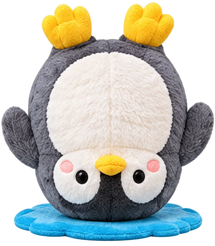 逆さまペンギンのデザイン案