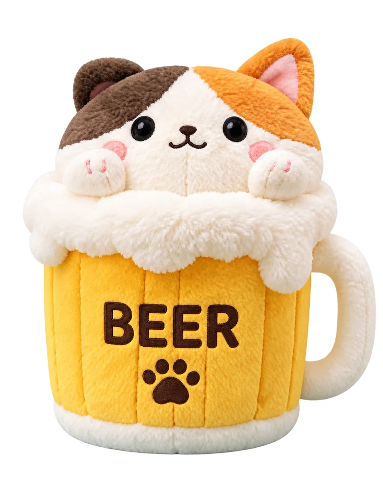 ビールにゃんこのデザイン案