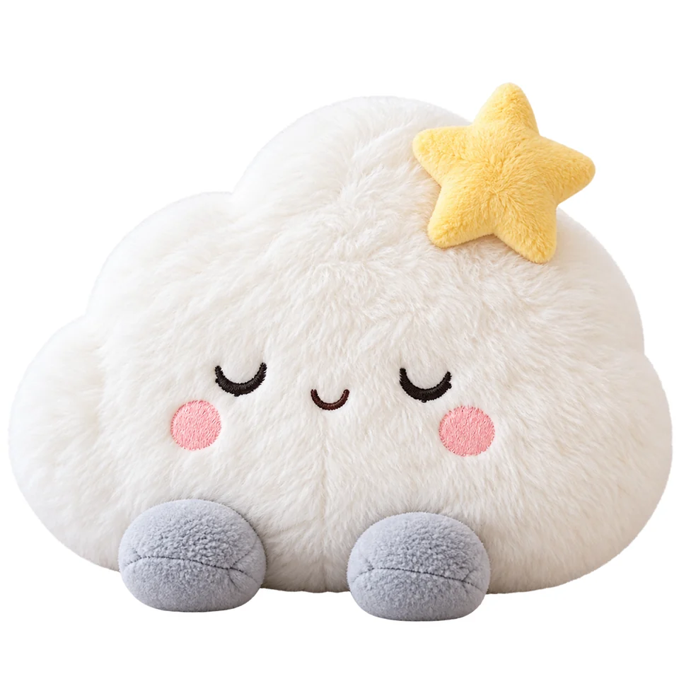 おやすみ雲クッションのデザイン案