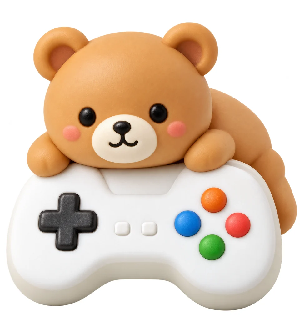 ゲームコントローラーくまのデザイン案
