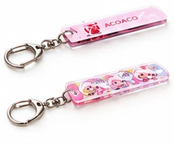 アクリルスティックキーホルダー 3mm貼り合わせ